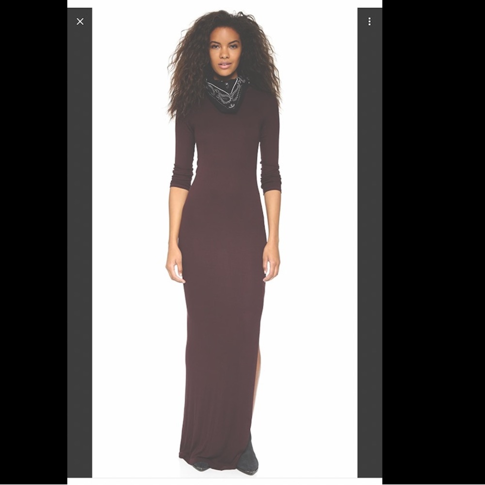Enza Costa Deep Burgundy Dress Size XS